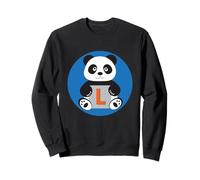 Monogramme L avec panda illustré - Mignon Sweatshirt