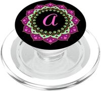 Monogramme Lettre A Initiale Mandala Inspiré pour Homme Femme PopSockets PopGrip pour MagSafe