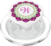 Monogramme Lettre W Initiale Mandala Inspiré PopSockets PopGrip pour MagSafe