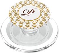 Monogramme P Initiale Grec Carrelage Inspiré PopSockets PopGrip pour MagSafe
