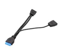 MONOJLY 19Pin USB Header USB3.0 1 à 2 répartiteur USB interne Hub USB pour ordinateur carte mère 200 mm