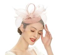 MONOJLY Chapeau bibi élégant pour femmes, chapeau tambourin pour cocktail, thé, mariage, bibi français exquis