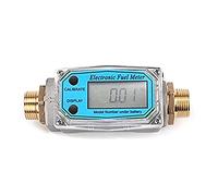 MONOJLY Débitmètre pour Débitmètre 3/4" BSP Mâle Numérique pour Débitmètre avec Écran LCD Numérique Mini Numérique pour FL
