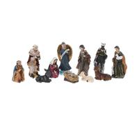 MONOJLY Lot de 11 figurines de crèche de Noël en résine pour crèche de Noël