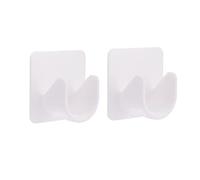 MONOJLY Lot de 2 supports de tringle à rideau de douche autocollants télescopiques