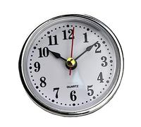 MONOJLY Mini horloge ronde avec mouvement de 65 mm de diamètre, chiffres arabes, bricolage pour la maison