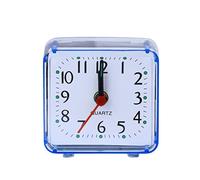 MONOJLY Mini réveil carré à quartz silencieux pour décoration de bureau pour la maison, la chambre à coucher, la salle de lecture