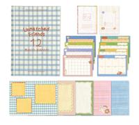 Monolike Agenda académique hebdomadaire et mensuel avec couverture rigide Unmatched Friends 07. Bleu vintage