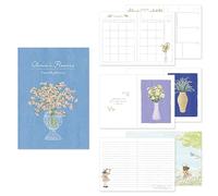 Monolike Olivia's Flowers Agenda 6 mois Bleu 128 x 182 mm