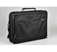 monolith 2000002342 - Sacoche pour ordinateur portable en noir, jusqu'à 17,6 pouces, poche zippée, sacoche professionnelle