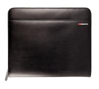 monolith 2000002881 - Porte-documents aspect cuir, porte-documents avec bloc-notes et calculatrice, noir