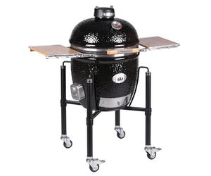 Monolith Classic BBQ Guru Pro Series 2.0 - Noir avec cadre et tables latérales