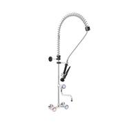 Monolith Robinet douchette 2 trous - Flexible de 1000 mm - Bec de 220 mm - Manettes rondes