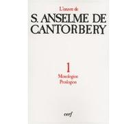 Monologion - proslogion - tome 1 ANSELME DE CANTORBER (Auteur), Michel Corbin (Auteur)
