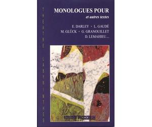 Monologues 3eme edition - Collectif - Espaces 34 - broché - Théâtre