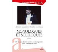 Monologues et soliloques vol. 1 Flaminia Iacoviello (Auteur), Giuseppe Manfridi (Auteur)