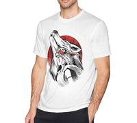 Mononoke The Girl and The Wolf T-Shirt Men's Cotton Short Sleeve Cool T Shirt Tee Top Manches Courtes(XX-Large)
