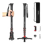 Monopode Caméra Extensible Manbily en Aluminium avec Pieds 170cm Trépied de Voyage Portable & Amovible pour Appareil Photo Reflex DSLR Caméra Vidéo Caméscope Canon Sony Nikon 5 Sections Max. 15,5lbs