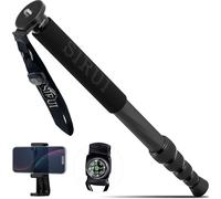 Monopode en fibre de carbone SIRUI AM-MDP01,Léger et compact 165cm,6 sections, charge max. 15kg, avec support téléphone,Pour appareil photo et caméra de voyage