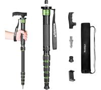 Monopode pour Appareil Photo Manbily Monopodes de 40cm-168cm avec Poignée de Canne Monopode de Voyage Compact Portable Léger en Aluminium, 6 Sections 7kg pour Caméscope Vidéo DSLR Caméra (Vert)