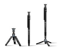 Monopode Professionnel SIRUI SVM-145 en Fibre de Carbone avec Pieds, Réglage Rapide, 3 en 1 Modulaire, Hauteur 145cm, Charge Max 10 kg