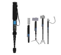 Monopode Rétractable de 63 Pouces, Monopode de Photographie Léger en Aluminium pour Appareil Photo Portable avec Sac de Transport, Gaine en éponge, Tige D'extension pour Appareil