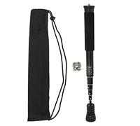 Monopode Télescopique pour Appareil Photo, Monopode Portable Léger en Alliage D'aluminium avec 6 Sections, pour Caméscope Vidéo DSLR, avec Pieds en Caoutchouc Amovibles
