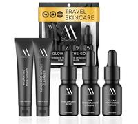 MONOPOLI Kit complet de soins du visage pour une peau éclatante : ** Ce kit de soins de la peau Glow on the Go de Monopoli Skin contient un sérum BHA, de la vitamine C, un hydratant et un nettoyant