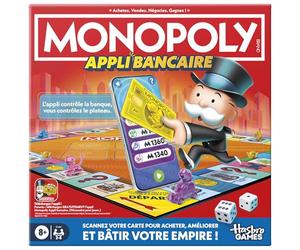 Monopoly Appli bancaire, Jeu de Plateau - Version Française, Jeu de Société Électronique Famille et Enfants, avec Carte Bancaire Interactive et Mini-Jeux Via Appli Gratuite, Dès 8 Ans