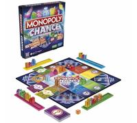 Monopoly Chance, Jeu de Plateau Monopoly Rapide pour la Famille, pour 2 à 4 Joueurs, Environ 20 Min.