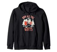Monopoly Christmas Own All The Gifts Distressed Poster Sweat à Capuche