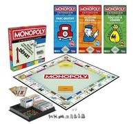 Monopoly Classique + 3 Extensions Parc Gratuit + Allez en prisons + Tout est à vendre