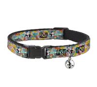 Monopoly Collier pour chat | Mr Monopoly Money Talks Poses Bague d'identification durable réglable Multicolore