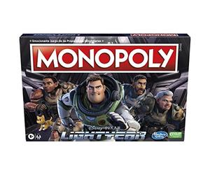 Monopoly Disney et Pixar Lightyear pour enfants, jeux de société, jeux pour toute la famille, 8 ans et plus, multicolore