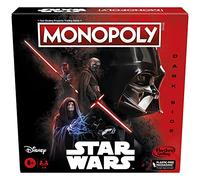 Monopoly: Disney Star Wars - Côté Sombre de la Force - Jeu de société pour Enfants - Cadeau Star Wars (Version Anglaise)