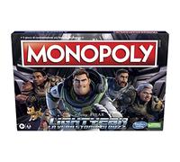Monopoly: Édition Lightyear de Disney Pixar, Jeu de Table pour familles et Enfants, Jeux de Table en Famille, Cadeaux pour Enfants de 8 Ans et Plus, Multicolore, One Size