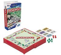 Hasbro Gaming Monopoly édition Jeu de Voyage, Jeu de Plateau Portable pour 2 à 4 Joueurs, pour Les Fans de Jeux de société Familial dès 8 Ans, pour Les Voyages, Version française