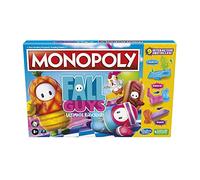MONOPOLY Fall Guys Ultimate Knockout Edition Jeu de société pour joueurs à partir de 8 ans, Dodge Interactive Obstacles, Comprend une matrice Knockout