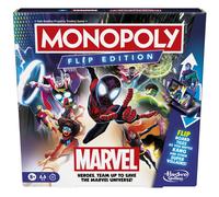 Monopoly Flip Edition: Marvel Board Game | 8 ans et plus | 2 4 joueurs | Jeux de socit familiaux pour les adolescents et les adultes pour enfants