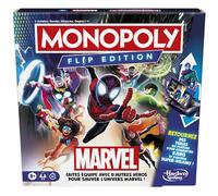 Parker Jeux – Jeu de société – Monopoly Flip Edition Marvel – Dès 8 ans