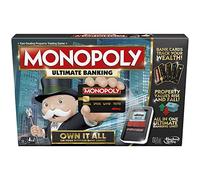 Monopoly Game: Ultimate Banking Edition Jeu de société, Unité bancaire électronique, Jeu pour Les familles et Les Enfants à partir de 8 Ans (Exclusivité Amazon)