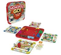 Monopoly GO! Jeu de société Inspiré du jeu de société mobile populaire à partir de 8 ans 2 à 4 joueurs 15 minutes Jeux familiaux Jeux de voyage pour enfants et adultes