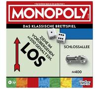 Monopoly Jeu de Base avec Compartiment de Rangement et Plus Grandes Figurines - Version Allemande