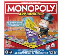 Monopoly Jeu de société App Banking - Version allemande, version moderne du classique, jeu électronique pour enfants à partir de 8 ans, pour 2 à 6 joueurs