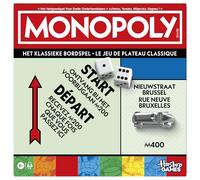 Monopoly, jeu de société avec boîte de rangement et pions de grand format, version espagnole-néerlandaise