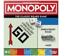 Monopoly Jeu de société avec Plateau de Rangement et jetons Plus Grands - Langue Anglaise, Plateau de Jeu Irlandais