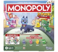 Parker Jeux - Jeu de plateau Monopoly Junior (2026) - 2 jeux en 1 - Version française