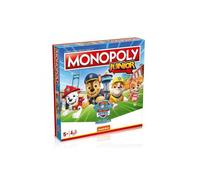 Monopoly Junior Pat Patrouille - Plateau mission Grande Vallee, Pions exclusifs Heros - Edition FR, Des 5 ans -