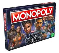 MONOPOLY : Marvel Studios' Black Panther : Wakanda Forever Edition Jeu de société pour familles et Enfants à partir de 8 Ans, Jeu pour 2 à 6 Joueurs