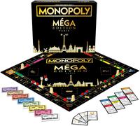 Winning Moves Monopoly Mega Paris Gold en français - Édition de Luxe Jeu de société 8 Ans + emblématique - Jeu de Plateau pour 2 à 6 Joueurs